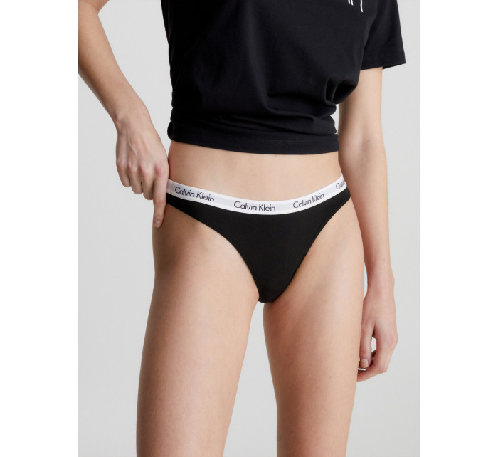 Dámske tangá Carousel 0000D1617E 001 Black - Calvin Klein