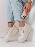 Dámske tenisky na platforme SNIKPIK beige FashionStreet ZY0927