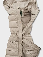 Dámska mikina bez rukávov v béžovej farbe (CAN-860)