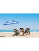 BALKÓNOVÝ PLÁŽOVÝ SLNEČNÍK 180CM MODRÁ LÍNIA 1048819