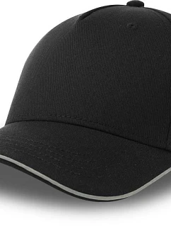 5 panelová baseballová kšiltovka black model 22411162 - Atlantis Headwear