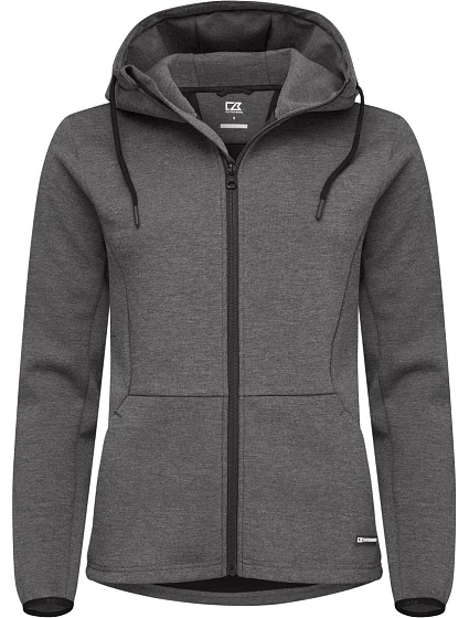 Cutter & Buck Pemberton Jacket Women Dámska mikina s kapucňou 68.8419 antracitová melírovaná Cutter & Buck Pemberton Jacket Women Dámska mikina s kapucňou 68.8419 antracitová melírovaná