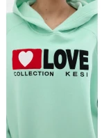 Zateplená bavlněná mikina s kapucí model 19741802 - K-Fashion Zateplená bavlněná mikina s kapucí model 19741802 - K-Fashion