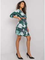 Šaty LC SK 22K model 17452350 tmavě zelená - FPrice Šaty LC SK 22K model 17452350 tmavě zelená - FPrice