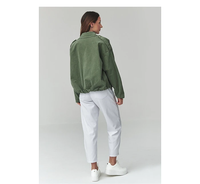 teplá šnúrová bunda model 225691 Makadamia