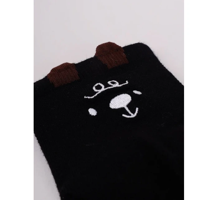 YOCLUB SKA-0178 Dievčenské vyšívané ponožky 35-38