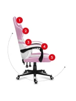 Herní židle Force model 21326172 Pink Mesh - Huzaro