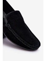 Pánské klasické semišové mokasíny Černe model 21613193 - EVENTO Pánské klasické semišové mokasíny Černe model 21613193 - EVENTO
