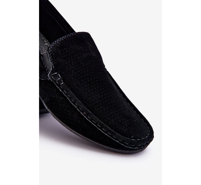 Pánské klasické semišové mokasíny Černe model 21613193 - EVENTO Pánské klasické semišové mokasíny Černe model 21613193 - EVENTO