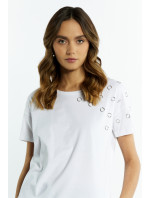 Dámske bavlnené tričko Monnari Blúzky White