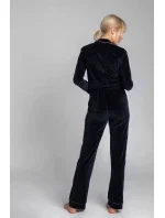 Dámské domácí kalhoty model 19585980 Tmavě modrá - LaLupa Dámské domácí kalhoty model 19585980 Tmavě modrá - LaLupa