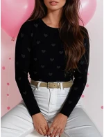 FREYJA dámsky sveter čierny FashionStreet MY2061 FREYJA dámsky sveter čierny FashionStreet MY2061