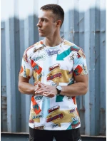 Pánské tričko s potiskem bílé model 21978287 - Dstreet