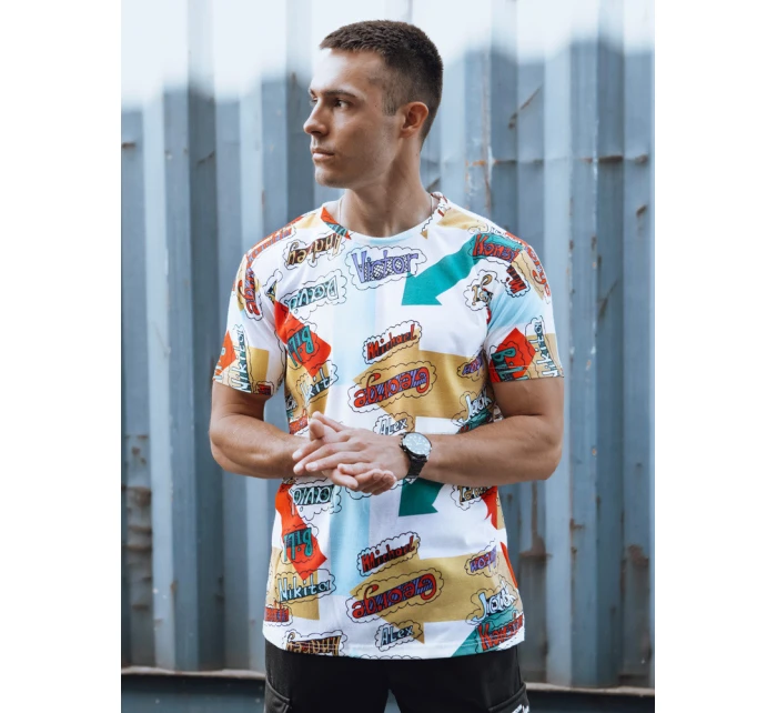 Pánské tričko s potiskem bílé Dstreet model 21978287 - FashionStreet