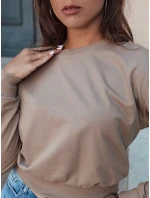 dámská klasická mikina světle hnědá Dstreet model 21978472 - FashionStreet dámská klasická mikina světle hnědá Dstreet model 21978472 - FashionStreet