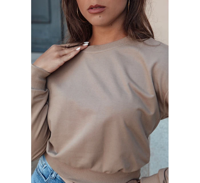 dámská klasická mikina světle hnědá Dstreet model 21978472 - FashionStreet dámská klasická mikina světle hnědá Dstreet model 21978472 - FashionStreet