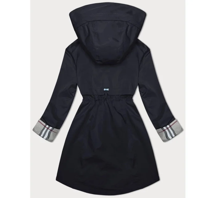 Tmavomodrá bunda parka s ozdobnou podšívkou BH Forever (BH-2401) Tmavomodrá bunda parka s ozdobnou podšívkou BH Forever (BH-2401)