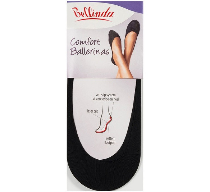 Balerínkové ponožky COMFORT ballerinas - Bellinda - čierna
