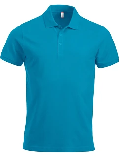 Classic S/S Pánské piqué polo z těžké bavlny turquoise model 22457232 - Clique