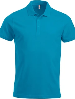 Classic S/S Pánské piqué polo z těžké bavlny turquoise model 22457232 - Clique