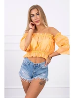 Broskyňovo sfarbená pruhovaná blúzka Broskyňovo sfarbená pruhovaná blúzka