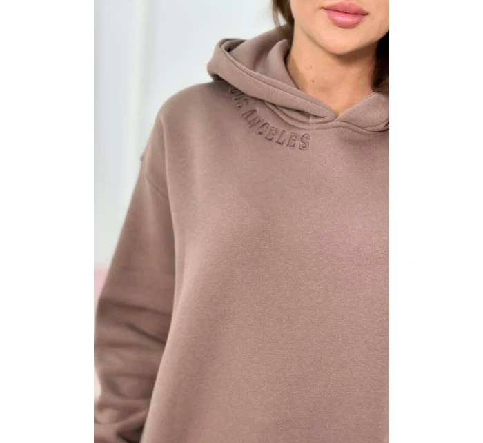 Izolovaná súprava s výšivkou Los Angeles mocca