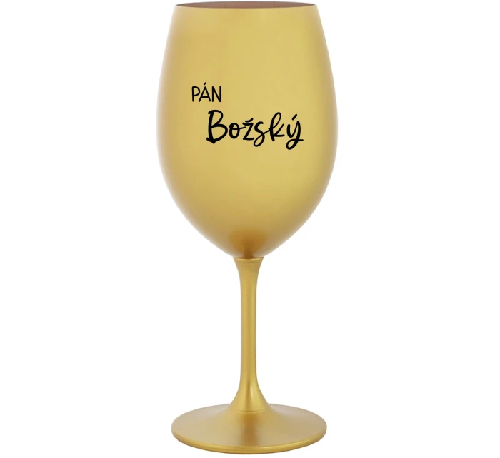 PÁN BOŽSKÝ - zlatý pohár na víno 350 ml PÁN BOŽSKÝ - zlatý pohár na víno 350 ml