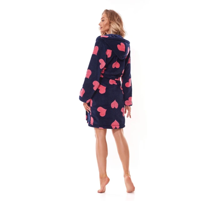 Dámsky župan 2310 Futura tmavomodrý - L&L