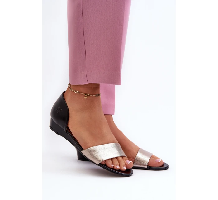 Kožené Sandály model 21659465 Černá - Maciejka