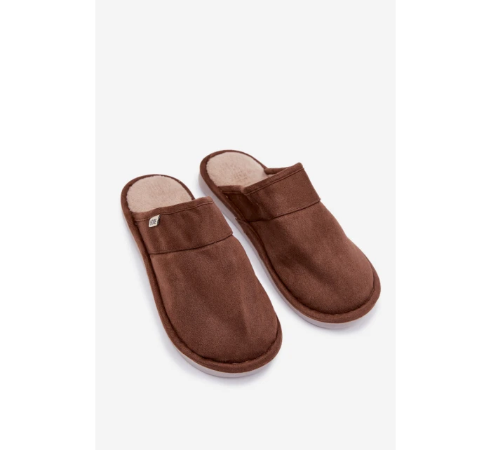 Pánské hnědé pantofle model 21793839 - Boto Pánské hnědé pantofle model 21793839 - Boto