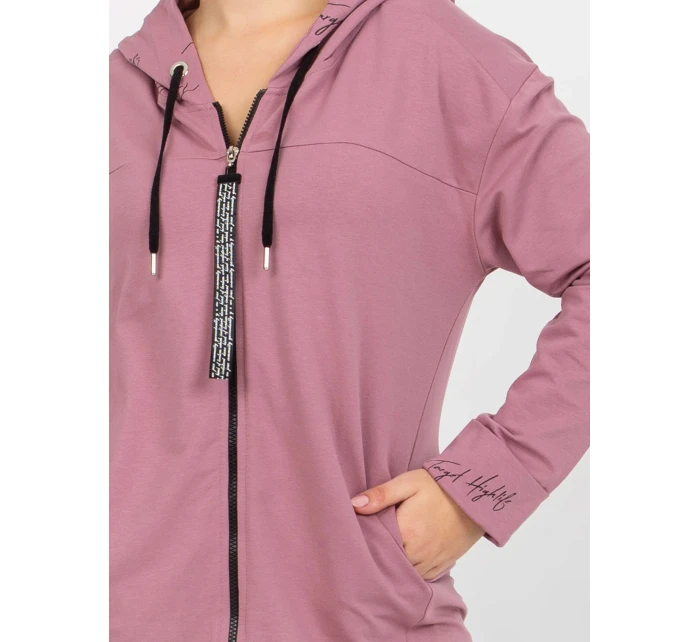 Mikina RV BL 8266.34P tmavo ružová