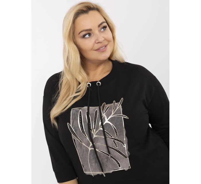 Blúzka RV BZ A291.45 čierna Blúzka RV BZ A291.45 čierna