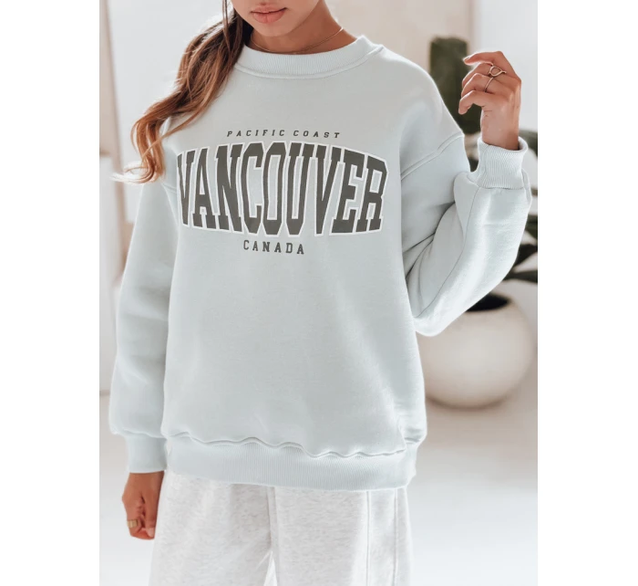 Dámska mikina s kapucňou VANCOUVER mint FashionStreet BY1226