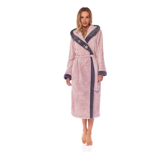 Dlouhý dámský župan 5XL model 21273702 - L&L Dlouhý dámský župan 5XL model 21273702 - L&L