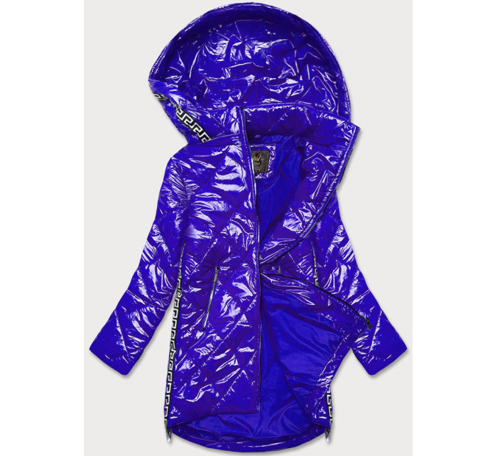 Lehká lesklá dámská bunda v chrpové barvě s model 16982574 - Libland