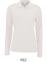 SOL'S Perfect LSL Women Dámske piqué polo s dlhým rukávom 25.2083 biele SOL'S Perfect LSL Women Dámske piqué polo s dlhým rukávom 25.2083 biele