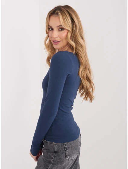 Bluzka WT BZ model 21859078 granatowy - FPrice Bluzka WT BZ model 21859078 granatowy - FPrice