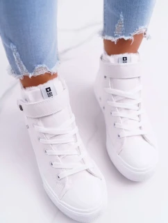 Dámske zateplené tenisky Big Star - biele