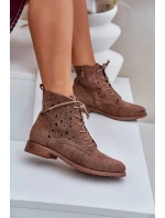 Šněrovací boty model 21954777 hnědé - S.Barski