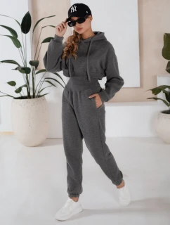 Dámska tepláková súprava SERINE dark grey FashionStreet AY0646