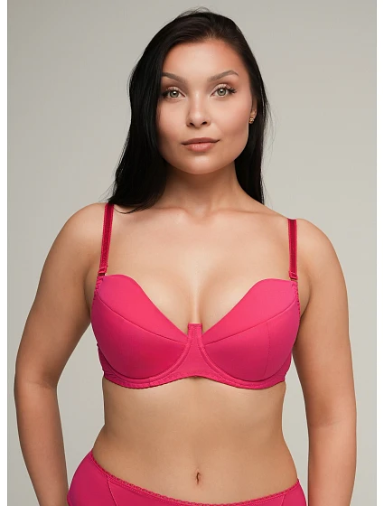 Ava 2204 Fuchsiová push-up podprsenka