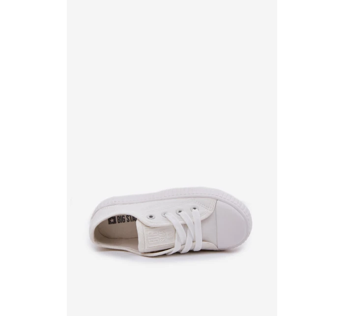 Trampki Dziecięce Sznurowane Big Star RR374009 Białe