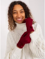 Rękawiczki AT RK model 19381372 bordowy - FPrice Rękawiczki AT RK model 19381372 bordowy - FPrice