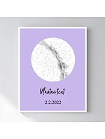 Personalizovaný magický fotorámik – 40x50 – hviezdna mapa Personalizovaný magický fotorámik – 40x50 – hviezdna mapa