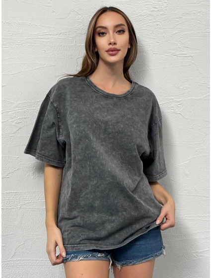 dámské tričko grafitové Dstreet model 21977339 - FashionStreet