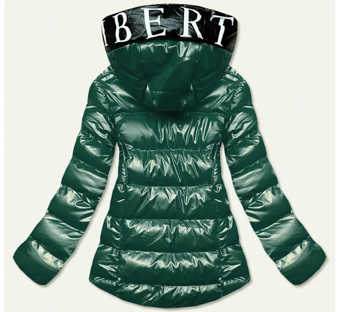 METALICZNA KURTKA DAMSKA Z KAPTUREM ZIELONA model 21243043 - SPEED.A