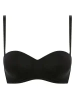 Dámska podprsenka s odnímateľnými ramienkami DIM WireFree Strapless BRA - DIM - čierna Dámska podprsenka s odnímateľnými ramienkami DIM WireFree Strapless BRA - DIM - čierna