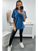 Bavlněná halenka s model 18753525 kapsou - K-Fashion Bavlněná halenka s model 18753525 kapsou - K-Fashion