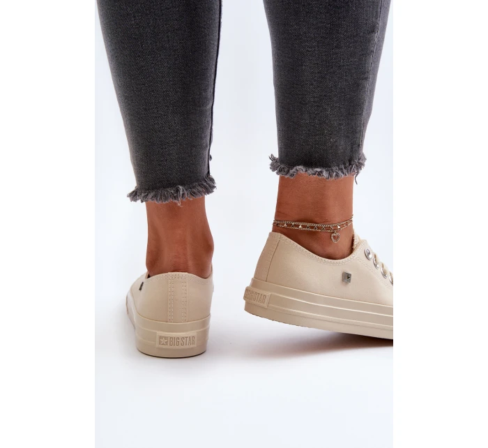 Klasické Dámské Tenisky Big Star model 21654926 Bežové - Big Star Shoes