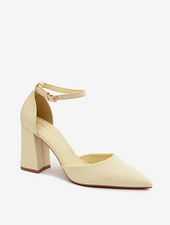 Lodičky na podpatku Žluté model 22122750 - Boto